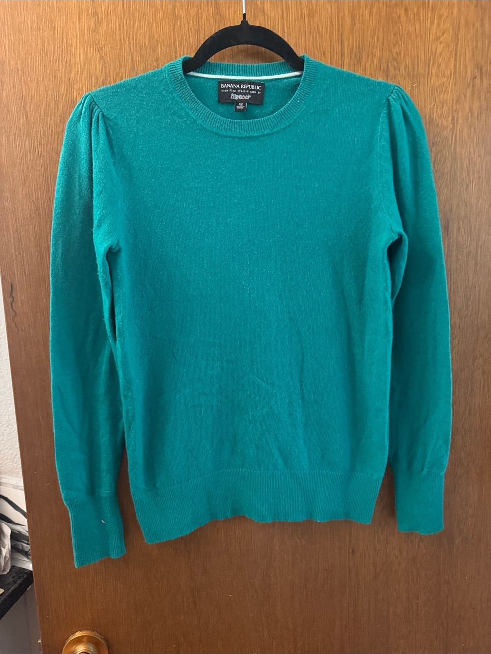 Banana Republic Men's Green Crewneck Sweater